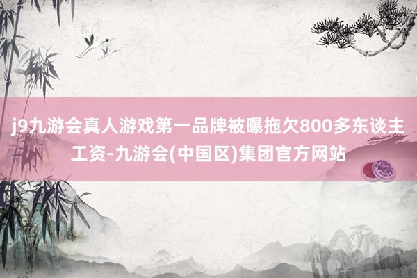 j9九游会真人游戏第一品牌被曝拖欠800多东谈主工资-九游会(中国区)集团官方网站